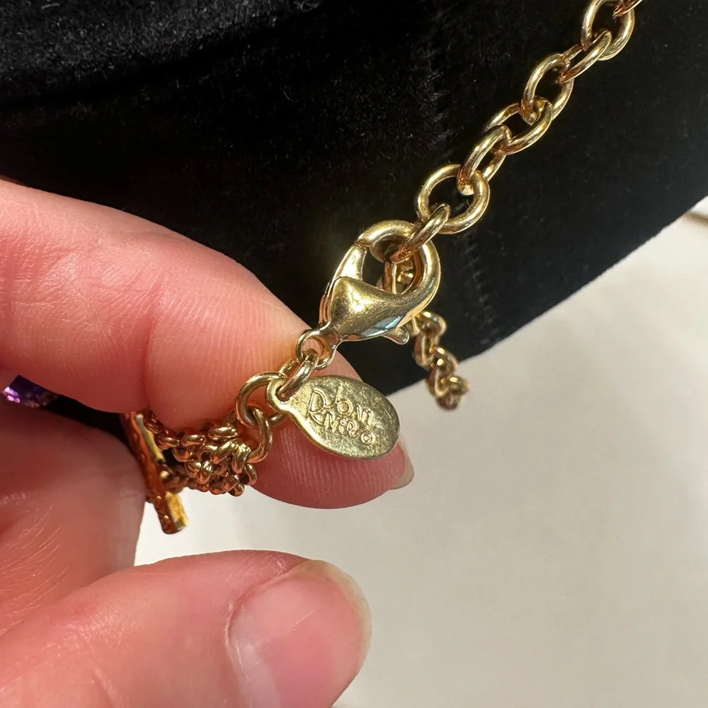 Joan Rivers Amethyst and Gold Layered Necklace - Picture 3 of 7